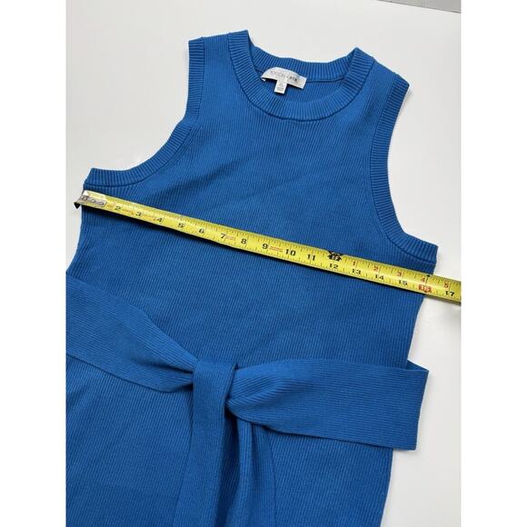 TOCCIN x RTR Knit Midi Dress Women’s XL Rib Knit Tie Waist Side Slit - Picture 10 of 15